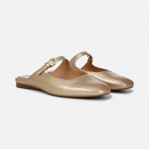 Naturalizer Apple Mary Jane Mule Womens Gold Mules WZ01-8691Z7