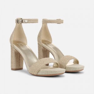 Naturalizer Joy Dress Sandal Womens Gold Heeled Sandals RW86-3646K9