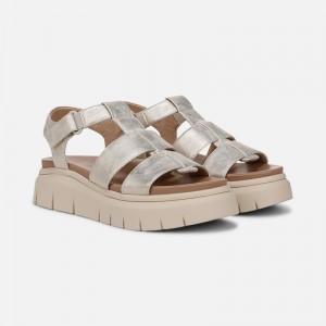 Naturalizer SOUL Pippa Sandal Womens Gold Platform Sandals EL71-3611B0