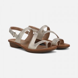 Naturalizer Soul Shakina Sandal Womens Gold Strappy Sandals XR98-5148V7