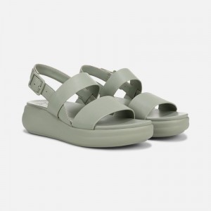 Naturalizer Coast Wedge Sandal Womens Green Platform Sandals DK58-3918R4