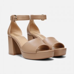 Naturalizer Pearlyn Dress Sandal Womens Grey Brown Heeled Sandals ZS27-9587H4