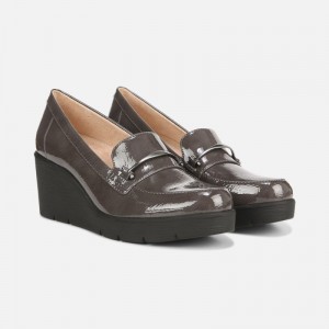 Naturalizer SOUL Achieve Wedge Womens Grey Brown Wedges CO73-1793J4
