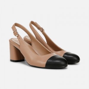 Naturalizer Sophie Slingback Pump Womens Grey Brown Pumps GC75-9515S4