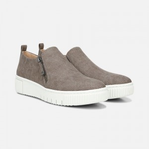 Naturalizer SOUL Turner Slip On Sneaker Womens Grey Slip On Sneakers AM43-4313A3