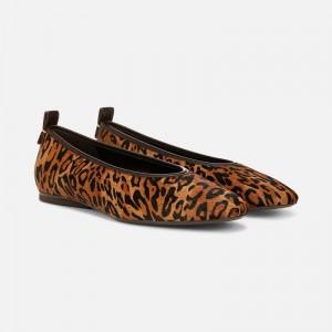 Naturalizer 27 Edit Carla Flat Womens Leopard Ballet Flats FD95-6575U9