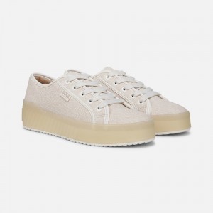 Naturalizer SOUL Iliana Lace Up Sneaker Womens Light Beige Lace Up Sneakers CH95-9305F3