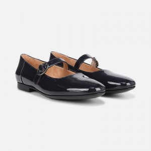 Naturalizer Kelly Mary Jane Flat Womens Navy Ballet Flats EJ16-6416A7