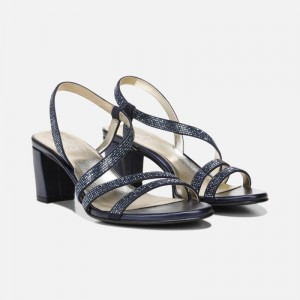 Naturalizer Vanessa Dress Sandal Womens Navy Heeled Sandals XE44-8614A3