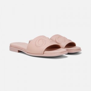 Naturalizer Genevieve Slide Sandal Womens Pink Flat Sandals ZH39-2129C3