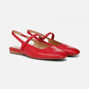 Naturalizer Connie Mary Jane Slingback Flat Womens Red Slingbacks AE00-1430K1