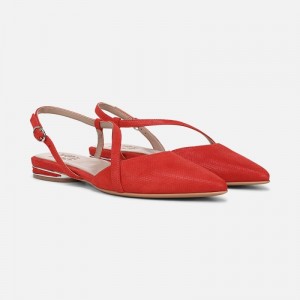 Naturalizer Hawaii Slingback Flat Womens Red Slingbacks IG11-2221P6