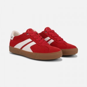 Naturalizer Medina Lace Up Sneaker Womens Red Lace Up Sneakers QS43-7233W1