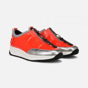 Naturalizer Think Royln Low-Breakaway Water Repellent Sneaker Womens Red Slip On Sneakers TY17-7987R8