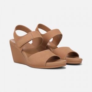 Naturalizer Imani Wedge Sandal Womens Rose Gold Wedge Sandals AP96-6726V4