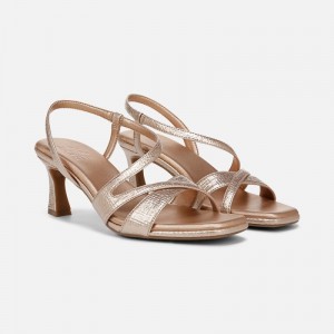 Naturalizer Kieran Strappy Dress Sandal Womens Rose Gold Heeled Sandals KX13-8083R6