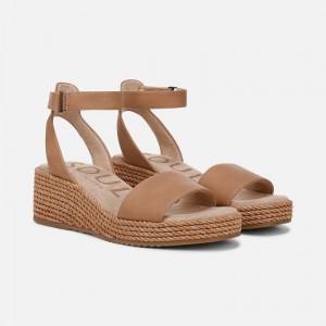 Naturalizer SOUL Gloria Espadrille Womens Rose Gold Wedge Sandals TB63-2893Y1