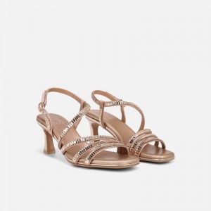 Naturalizer Galaxy 2 Strappy Sandal Womens Rose Pink Heeled Sandals KL94-3024C2