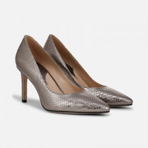 Naturalizer 27 EDIT Adele Pump Womens Silver Pumps JJ06-4096C0
