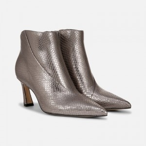 Naturalizer 27 EDIT Esme Bootie Womens Silver Booties QV72-6712C9