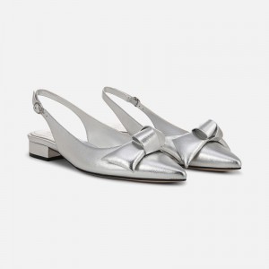 Naturalizer 27 EDIT Shine Slingback Womens Silver Slingbacks AJ23-6693T0