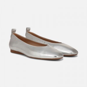 Naturalizer 27 Edit Carla Flat Womens Silver Ballet Flats UD76-3606B6