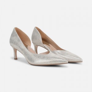 Naturalizer 27 Edit Faith Pump Womens Silver Pumps CK54-3064X4