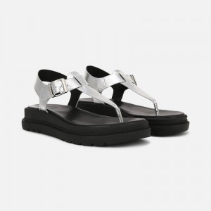 Naturalizer Alyssa Sandal Womens Silver Platform Sandals TI69-8839K9