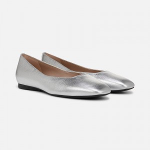 Naturalizer Chelsea Ballet Flat Womens Silver Ballet Flats FE03-2133C7