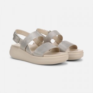 Naturalizer Coast Wedge Sandal Womens Silver Platform Sandals UH76-8856S4