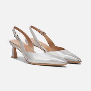 Naturalizer Dalary Slingback Pump Womens Silver Pumps DU76-5416H6