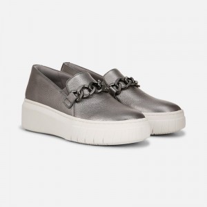 Naturalizer Daphne Slip on Sneaker Womens Silver Slip On Sneakers SS62-1172I1