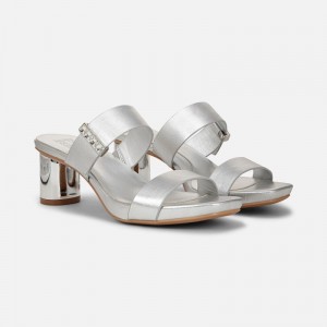 Naturalizer Ida 2 Dress Sandal Womens Silver Heeled Sandals LD91-6641R5
