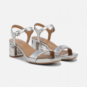 Naturalizer Izzy Dress Sandal Womens Silver Heeled Sandals BL33-4913Y0