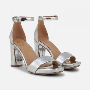 Naturalizer Joy Dress Sandal Womens Silver Heeled Sandals IH11-1201H9