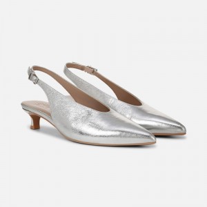 Naturalizer Nicolette Pump Womens Silver Pumps OF94-9314D0