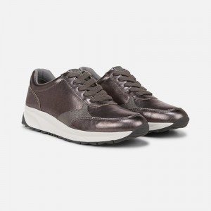Naturalizer Shay Lace Up Sneaker Womens Silver Lace Up Sneakers IT37-0537D3