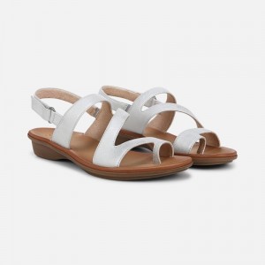 Naturalizer Soul Shakina Sandal Womens Silver Strappy Sandals XU06-1176R7