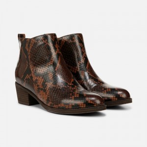 Naturalizer Zaylee Bootie Womens Snake Booties WI91-3241M3