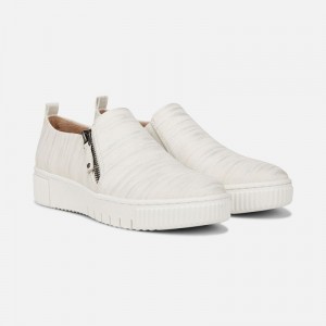 Naturalizer SOUL Turner Slip On Sneaker Womens White Metallic Slip On Sneakers EM51-2511J2