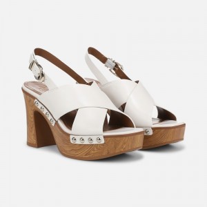 Naturalizer 27 EDIT Kirsten Platform Slingback Womens White Platforms JK82-2742T3