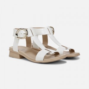 Naturalizer Brandy Sandal Womens White Flat Sandals SP46-2316W3