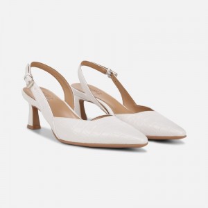 Naturalizer Dalary Slingback Pump Womens White Pumps RY40-1150A9