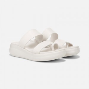 Naturalizer Drift 2 Sandal Womens White Platform Sandals SX75-1495Q8