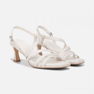Naturalizer Galaxy Dress Sandal Womens White Heeled Sandals BH08-5478Z1