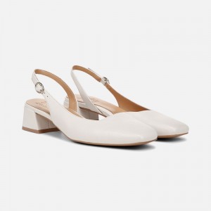 Naturalizer Jayla Slingback Pump Womens White Slingbacks NR51-1471C8