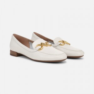 Naturalizer Jovie Bit Loafer Womens White Loafers EA34-6654K7
