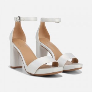 Naturalizer Joy Dress Sandal Womens White Heeled Sandals FL29-7349Q5