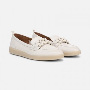 Naturalizer Kateri Bit Loafer Womens White Loafers LP51-0431J9