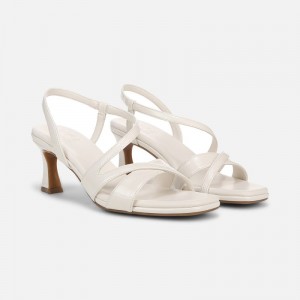 Naturalizer Kieran Strappy Dress Sandal Womens White Heeled Sandals XG45-9135W1